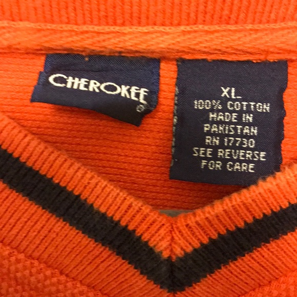 Cherokee Orange Long Sleeve Sweater - Picture 2 of 2